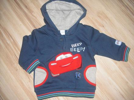 Mikina disney cars 6-9mes., disney,74
