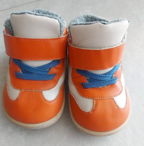 Teplé barefoot čižmy, little blue lamb,23