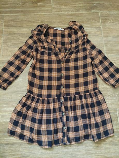 Kárované šaty č.128, h&m,128
