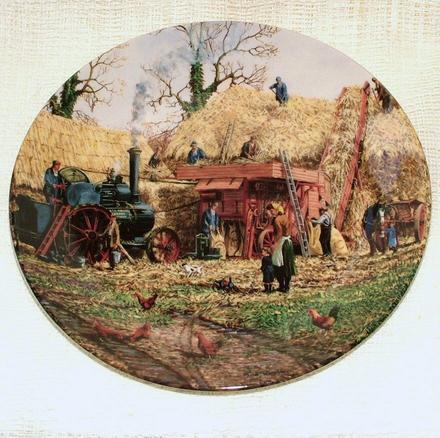 Dekoratívny tanier farma anglický porcelán,