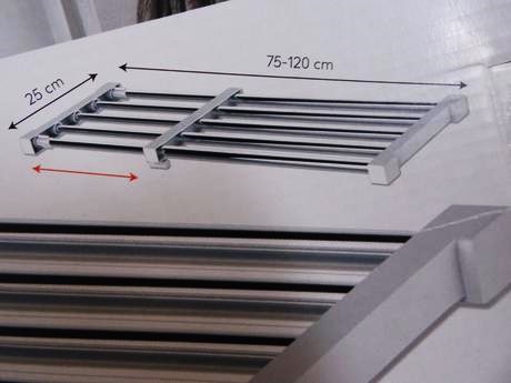 Rozšíriteľný úložný regál/polica, 