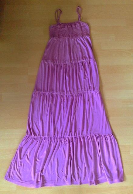 Kráásne skladané fialkové maxišatky, 34