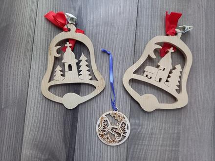 Drevená vianočná dekorácia, 