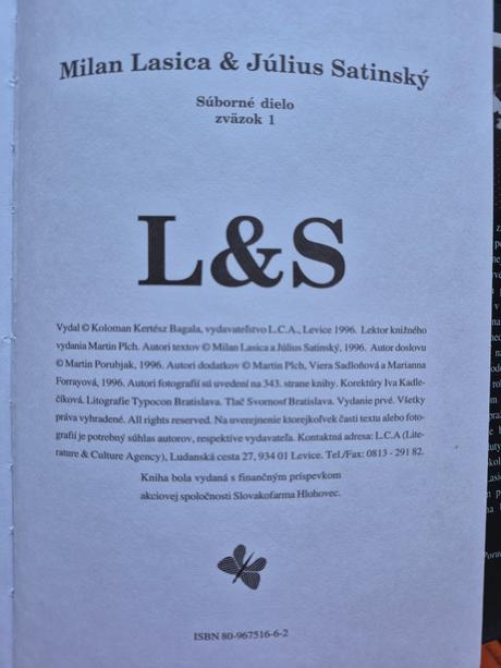 Kniha milan lasica & július satinský, 