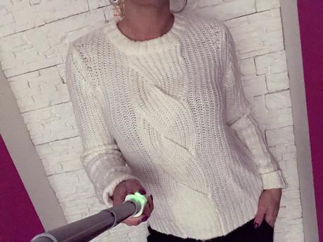 Mango biely sveter m, mango,m