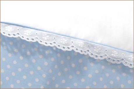 Posteľná sada 3 časťová bebelini sweety dotti blue, šírka (cm): 100,dĺžka (cm): 130