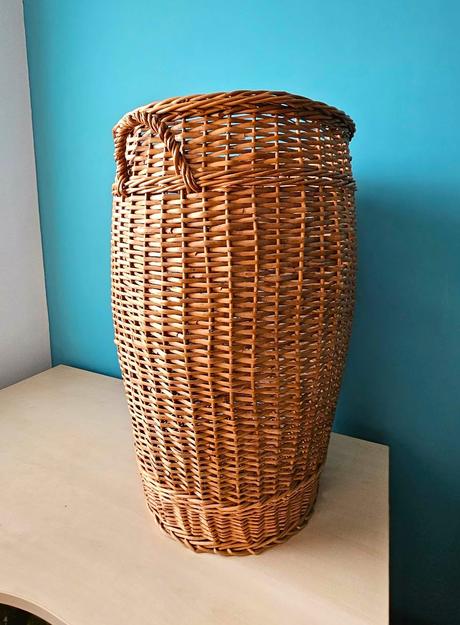 Veľký prútený kôš, 74 cm, hnedý, 