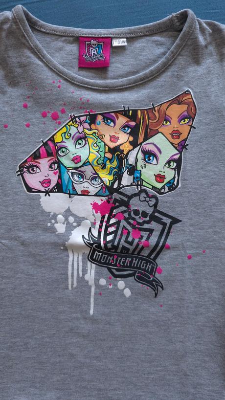Predám dievčenské tričko zn. monsterhigh, 116