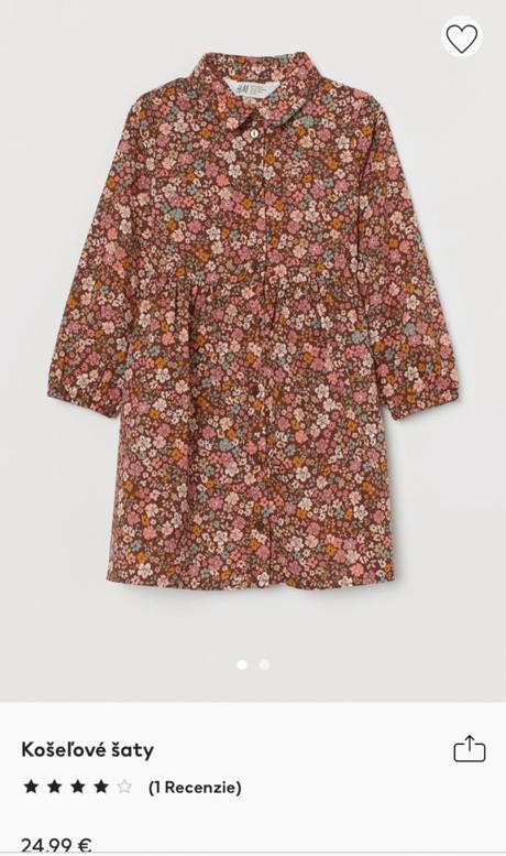 Košeľové šaty h&m, h&m,110