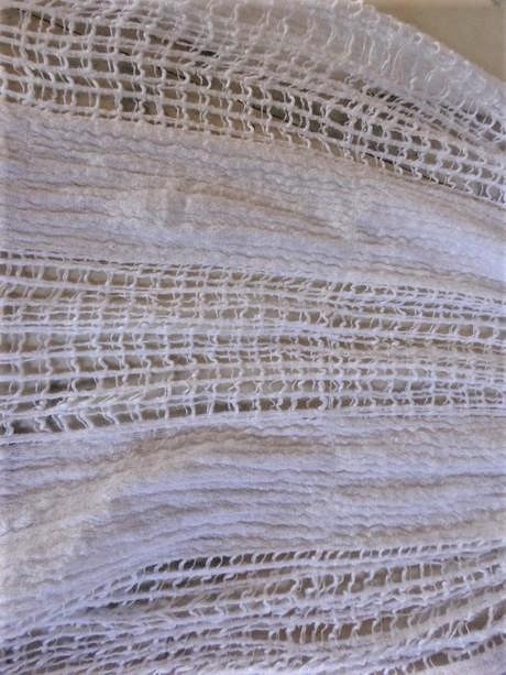 Bavlnená naturálna šatka na krk, xl