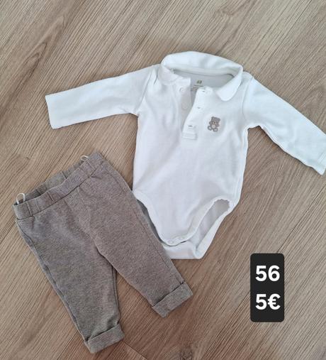Súprava, body a tepláky, h&m,56