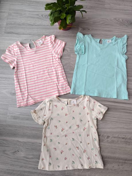 3xhm tričko, h&m,80