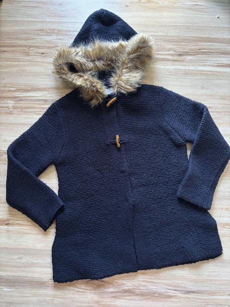 Tmavomodrý kabátik, zara,140