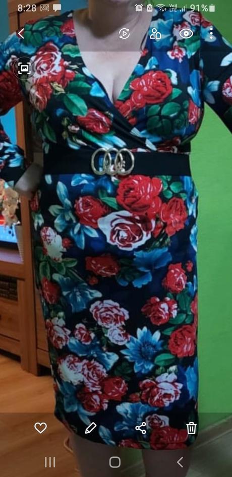 Damske kvetovane šaty, bonprix,46