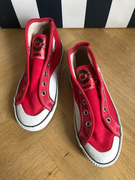 Sanjo plátené kotníkové tenisky, veľ. 32, 32