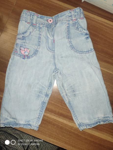 Bledomodré rifle veľ.80, marks & spencer,80