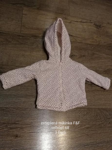Zateplená mikinka v. 68, f&f,68