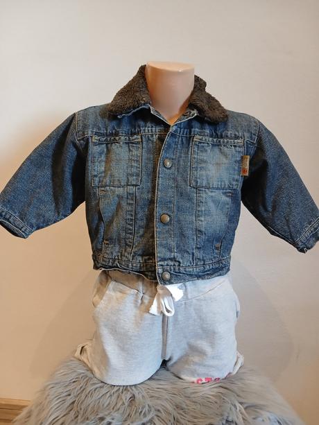 Chlapčenská rifľová bunda zateplená (12mes.), timberland,80