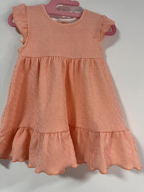 Letné šaty pre dievčatko, nutmeg,80