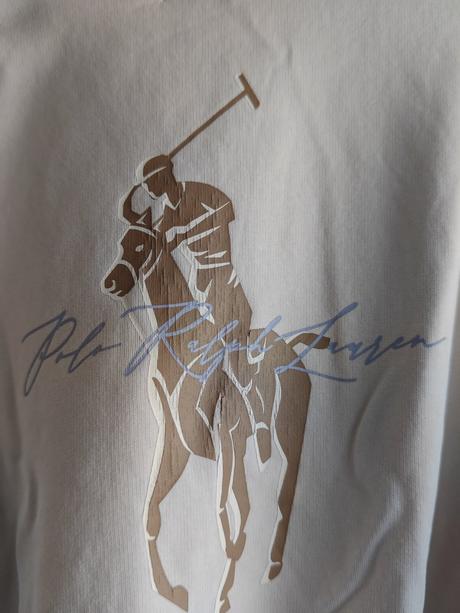Ralph lauren ponny krasna beige mikina s-l, ralph lauren,m