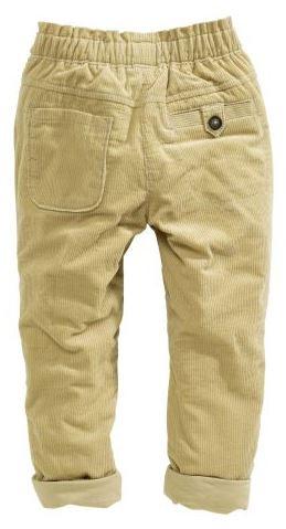 Menčestrové podfutrované nohavice, next,98