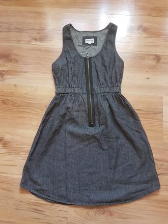 Mäkučké šaty imidž mäkkej rifloviny, s