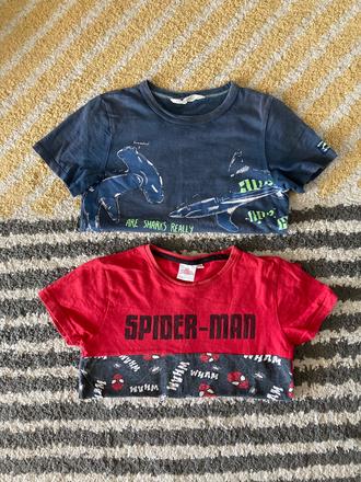 Tričká na dvor 122/128, h&m,122