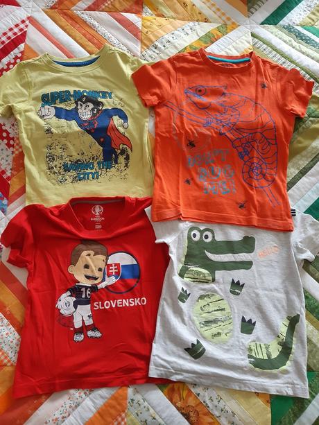 Bavlnene tricka 4 ks, f&f,110