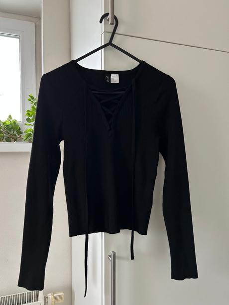 Čierne tričko, h&m,s