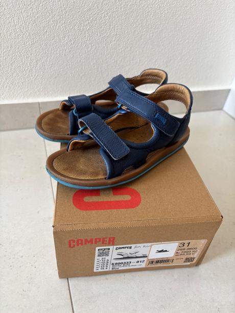Kožené sandale camper bicho kids - blue, camper,31