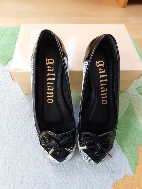 Kožené balerínky galliano, 38