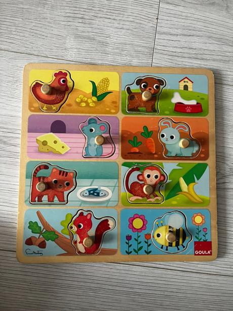 Puzzle čo jedia zvieratká,