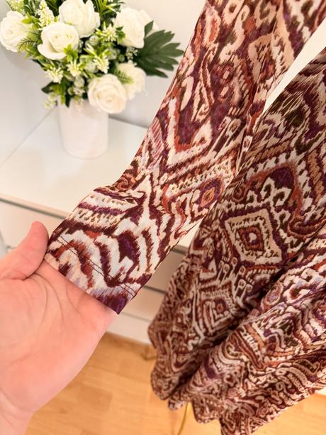 Luxusné zero midi šaty v boho chic štýle, 38