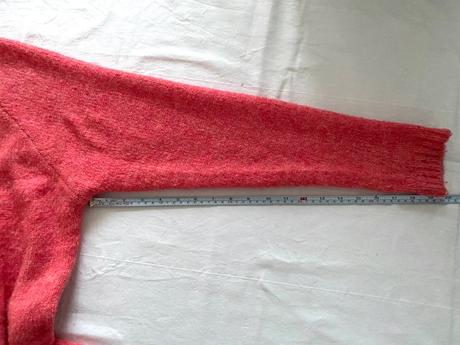 Dlhý marhuľový kardigan s prímesou vlny, m