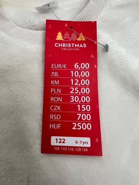 Vianočná nenosená mikina, 122