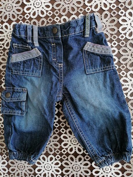 Detské riflove nohavice unisex 68, baby club,68