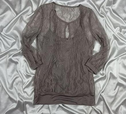 Taifun čipkovaná blúzka s topom, 38