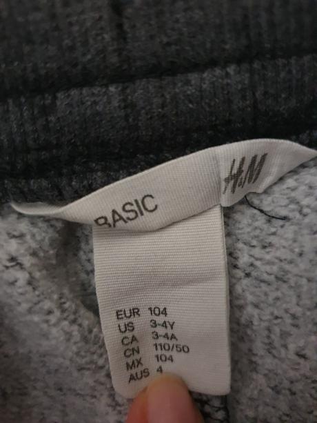 Tepláky h&m, h&m,104