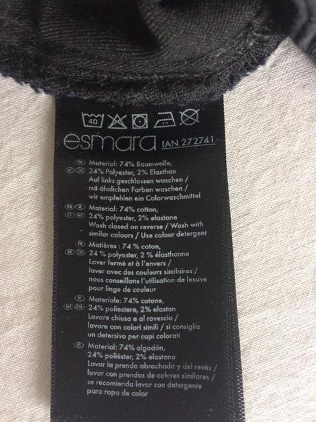 Esmara čierne nohavice vel.36/s, esmara,s