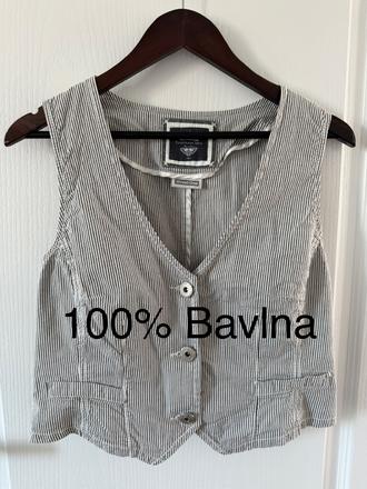 Bavlnená pásikavá vesta street one bavlna, m