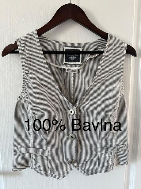 Bavlnená pásikavá vesta street one bavlna, m