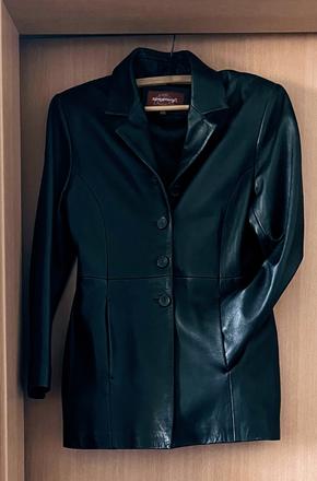 Pravá koža bunda, s