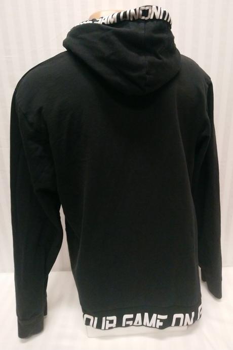 Pánska čierna mikina klokanka s nápismi, uncle sam, l