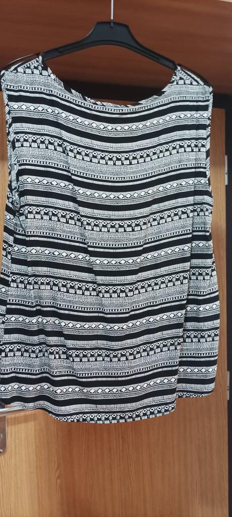 Čierno biela letná blúzka, review,l