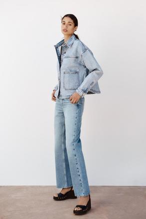 Oversized denimova bunda zara xs, zara,34 - xs