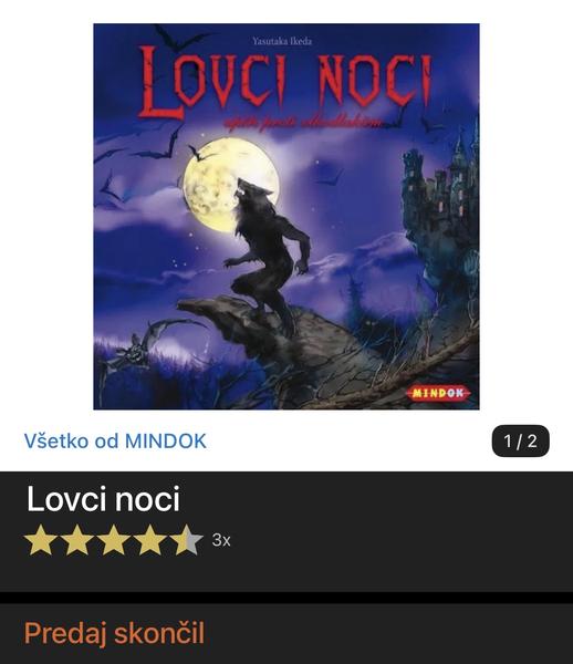 Spoločenská hra Lovci Noci