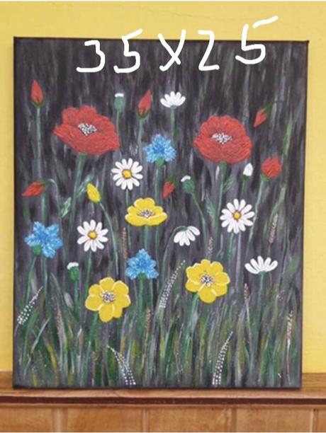 Ručne maľovaný obraz (acryl),