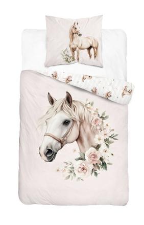 Obliečky 140x200 kôň romantic - skladom, šírka (cm): 140,dĺžka (cm): 200