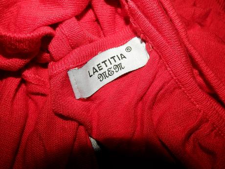 Laetitia červený svetrík tenký s, s
