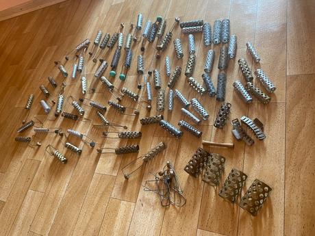 Retro - natáčky na vlasy, komplet sada,